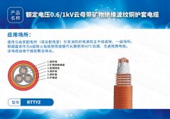 新型防火電纜系列RTTYZ